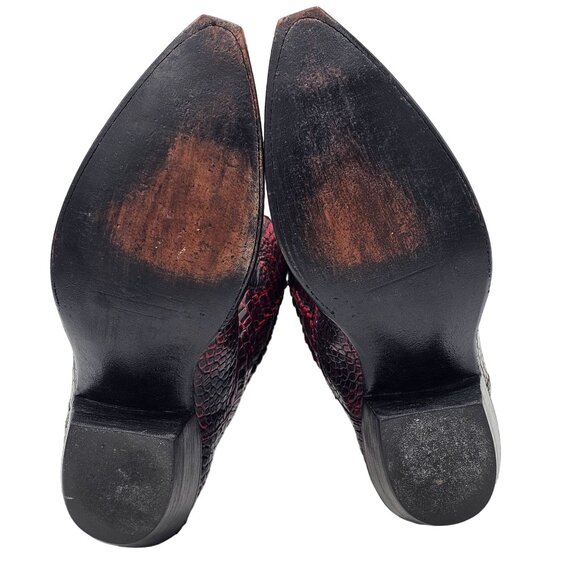 Tres Outlaws Black Cherry Hornback Alligator 11.5 Cowboy Western Boots $7500MSRP - Picture 5 of 16